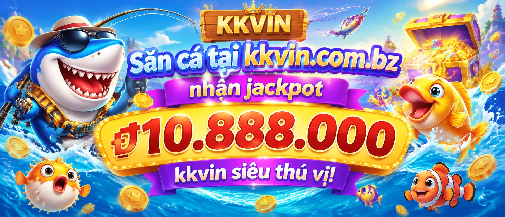 Bắn Cá đại dương với giao diện game 3D và hiệu ứng cá boss