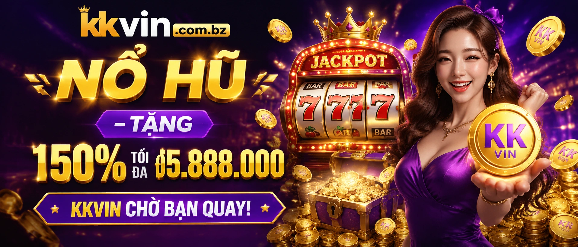 Màn hình danh mục game Nổ Hũ nổi bật trên kkvin